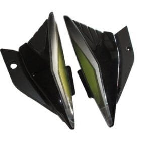 Side Panel / Side Cowl Set Fit For Bajaj Platina 125cc Black(green Sticker)