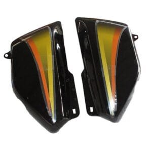 Side Panel / Side Cowl Set Fit For Hero Cd Dawn New Model Black (orange Sticker)