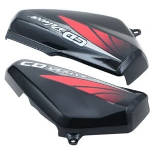 Side Panel / Side Cowl Set Fit For Hero Cd-deluxe New Model Black (red Sticker)