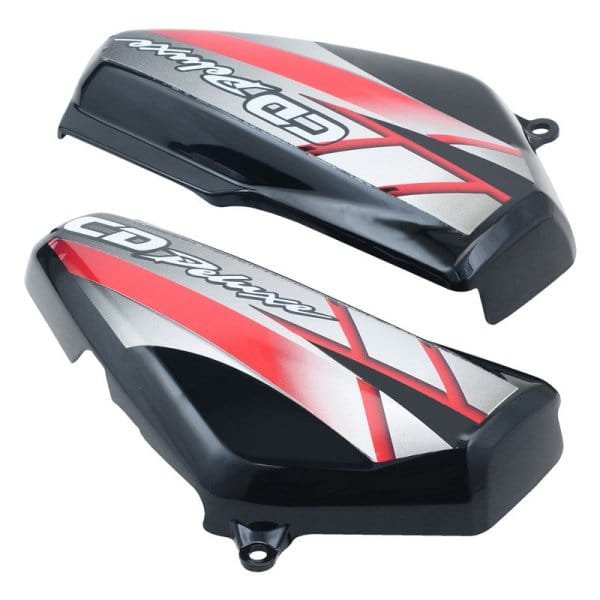Side Panel / Side Cowl Set Fit For Hero Cd-deluxe New Model (self Start) Black(red Sticker)