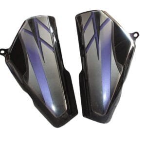 Side Panel / Side Cowl Set Fit For Hero Cd-deluxe New Model (self Start) Black(blue Sticker)