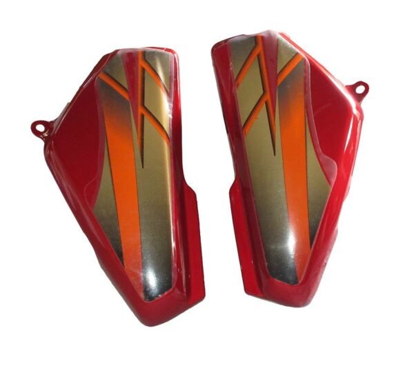 Side Panel / Side Cowl Set Fit For Hero Cd-deluxe New Model (self Start) Candy Blazing Red (orange Sticker)