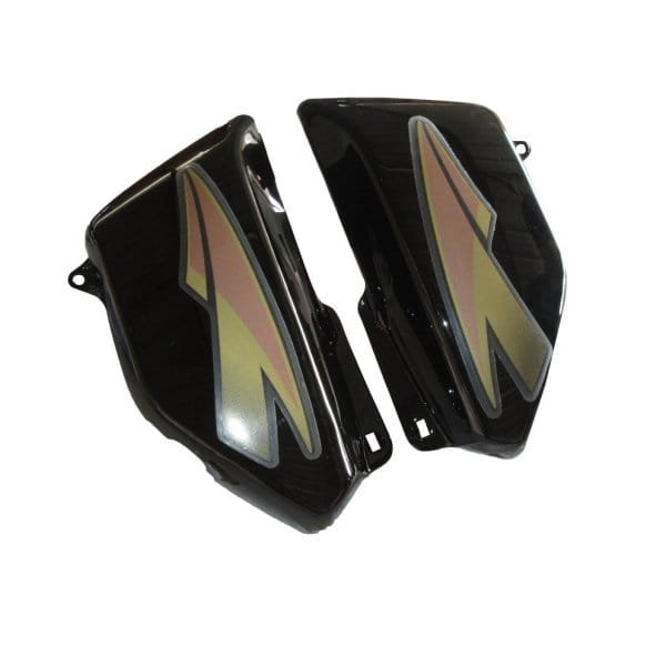Side Panel / Side Cowl Set Fit For Hero Cd-deluxe Old Model (spld. Type) Black (golden Sticker)