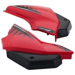 Side Panel / Side Cowl Set Fit For Hero Glamour Latest New Model Type-6 Sports Red For Black Bike