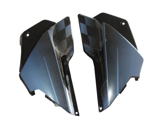 Side Panel / Side Cowl Set Fit For Hero Glamour New Model Black (blue Sticker) - Image 2