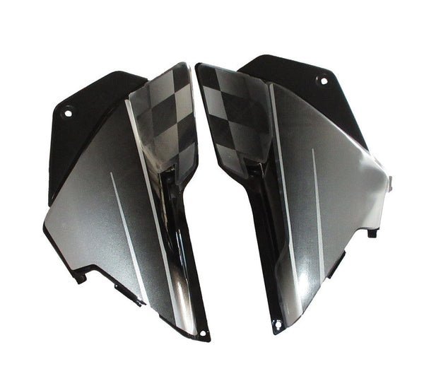 Side Panel / Side Cowl Set Fit For Hero Glamour New Model Black(silver Sticker) - Image 3