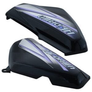 Side Panel / Side Cowl Set Fit For Hero Hf Dawn Type-3 Black (purple Sticker)