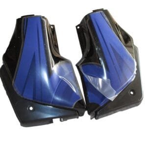 Side Panel / Side Cowl Set Fit For Hero Passion Plus New Model Black Colour For Silver Bike