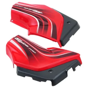 Side Panel / Side Cowl Set Fit For Hero Passion Pro Digital S.red Col. For Black Bike (red Sticker)