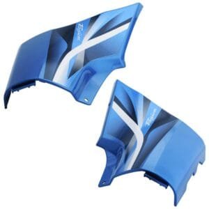 Side Panel / Side Cowl Set Fit For Hero Passion Pro Type 3 Forest Blue Colour For Black Bike (blue Sticker)
