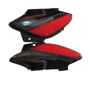 Side Panel / Side Cowl Set Fit For Hero Splendor I-smart Black (red Sticker)