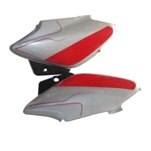 Side Panel / Side Cowl Set Fit For Hero Splendor I-smart Cloud Silver For Sport Red Bike