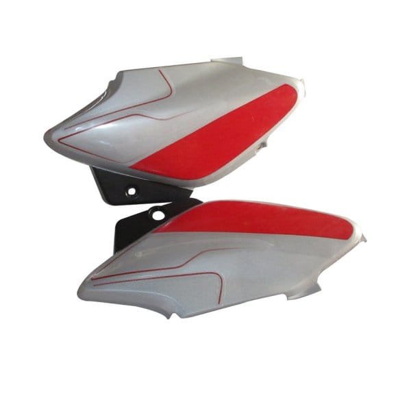 Side Panel / Side Cowl Set Fit For Hero Splendor I-smart Cloud Silver For Sport Red Bike