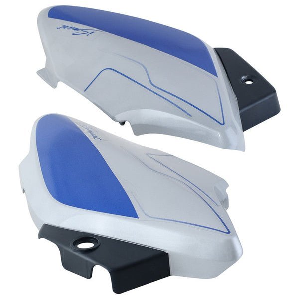 Side Panel / Side Cowl Set Fit For Hero Splendor I-smart Cloud Silver For Blue Bike - Image 3