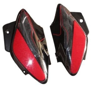 Side Panel / Side Cowl Set Fit For Hero Splendor I-smart Type 2 Black (red Sticker)