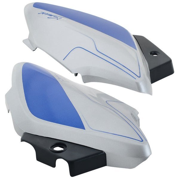 Side Panel / Side Cowl Set Fit For Hero Splendor I-smart Type 2 Cloud Silver For Blue Bike - Image 3