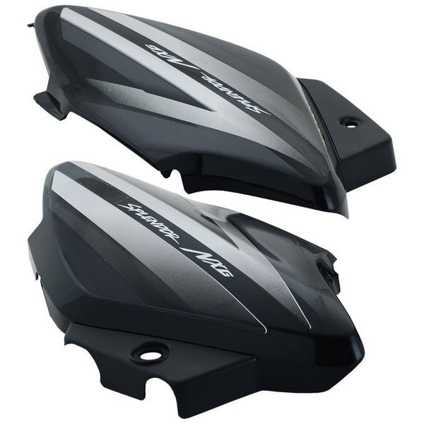 Side Panel / Side Cowl Set Fit For Hero Splendor Nxg Latest Black (silver Sticker) - Image 3