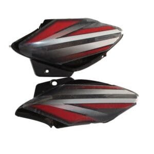 Side Panel / Side Cowl Set Fit For Hero Splendor Nxg Old Model Black (red Sticker)