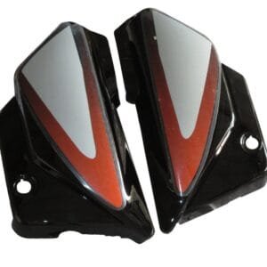 Side Panel / Side Cowl Set Fit For Hero Splendor Plus Black (orange Sticker)