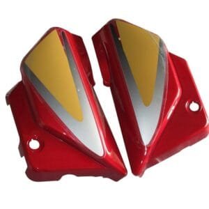 Side Panel / Side Cowl Set Fit For Hero Splendor Plus Candy Blazing Red (golden Sticker)