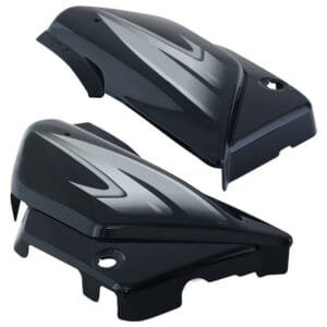 Side Panel / Side Cowl Set Fit For Hero Splendor Plus New Model (new Graphics) Black (silver Sticker)