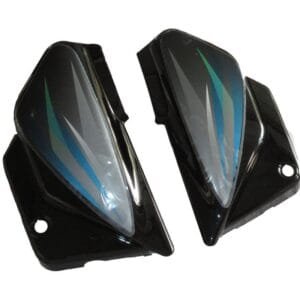 Side Panel / Side Cowl Set Fit For Hero Splendor Pro (black Alloy Wheels) Black (grey Sticker)
