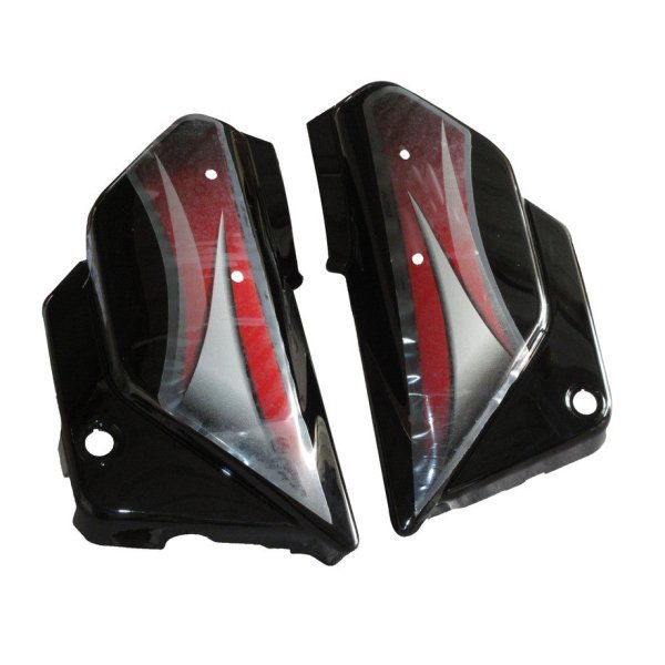 Side Panel / Side Cowl Set Fit For Hero Splendor Pro Black(red Sticker)
