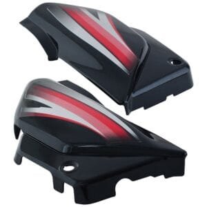 Side Panel / Side Cowl Set Fit For Hero Splendor Pro (new Graphics) Black (red Sticker)