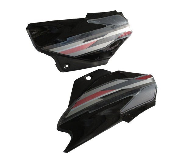 Side Panel / Side Cowl Set Fit For Hero Super Splendor New Model Black Bike (grey Sticker) - Image 2