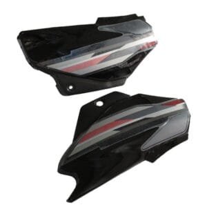 Side Panel / Side Cowl Set Fit For Hero Super Splendor New Model Black Bike (grey Sticker)