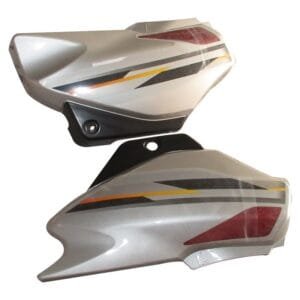 Side Panel / Side Cowl Set Fit For Hero Super Splendor New Model Cloud Silver Colour(for Red Bike)