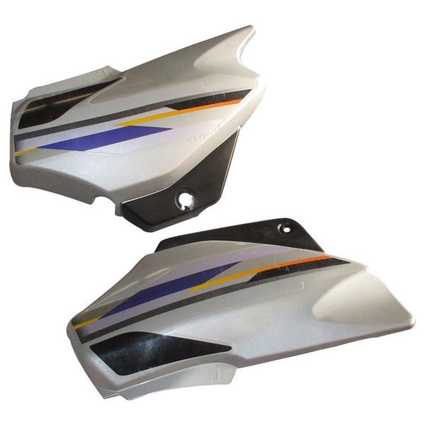Side Panel / Side Cowl Set Fit For Hero Super Splendor New Model Cloud Silver Colour(purple Sticker) For Black Bike - Image 3