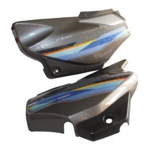 Side Panel / Side Cowl Set Fit For Hero Super Splendor New Model Heavy Grey Colour(for Silver Bike)