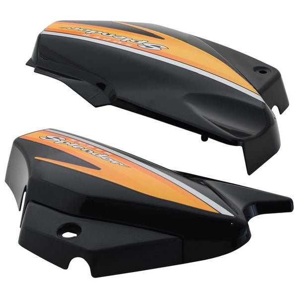 Side Panel / Side Cowl Set Fit For Hero Super Splendor Old Model Black (orange Sticker)