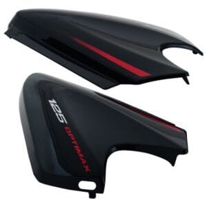 Side Panel / Side Cowl Set Fit For Honda Cb Unicorn Type-5 Black (red Sticker)