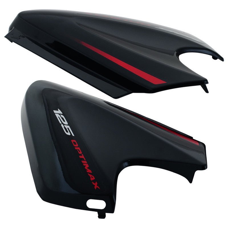 Side Panel / Side Cowl Set Fit For Honda CB Unicorn Type-5 Black (Red Sticker)