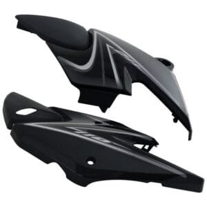 Side Panel / Side Cowl Set Fit For Honda Dream Yuga New Model Black (grey Sticker)