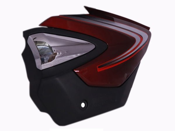 Side Panel / Side Cowl Set Fit For Honda Shine Dx With Chrome Garnish Rebel Red - Image 2