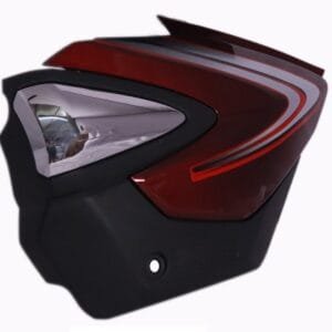 Side Panel / Side Cowl Set Fit For Honda Shine Dx With Chrome Garnish Rebel Red