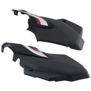 Side Panel / Side Cowl Set Fit For Tvs Star Sport Latest (type-3) Black (red Sticker)