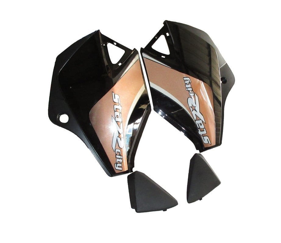 Side Panel Side Cowl Set Fit For Tvs Starcity Old Model Black