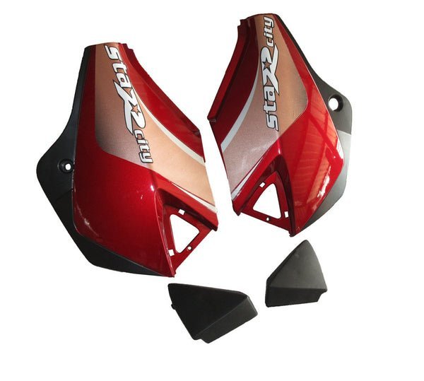 Side Panel / Side Cowl Set Fit For Tvs Starcity Old Model Flame Red - Image 2