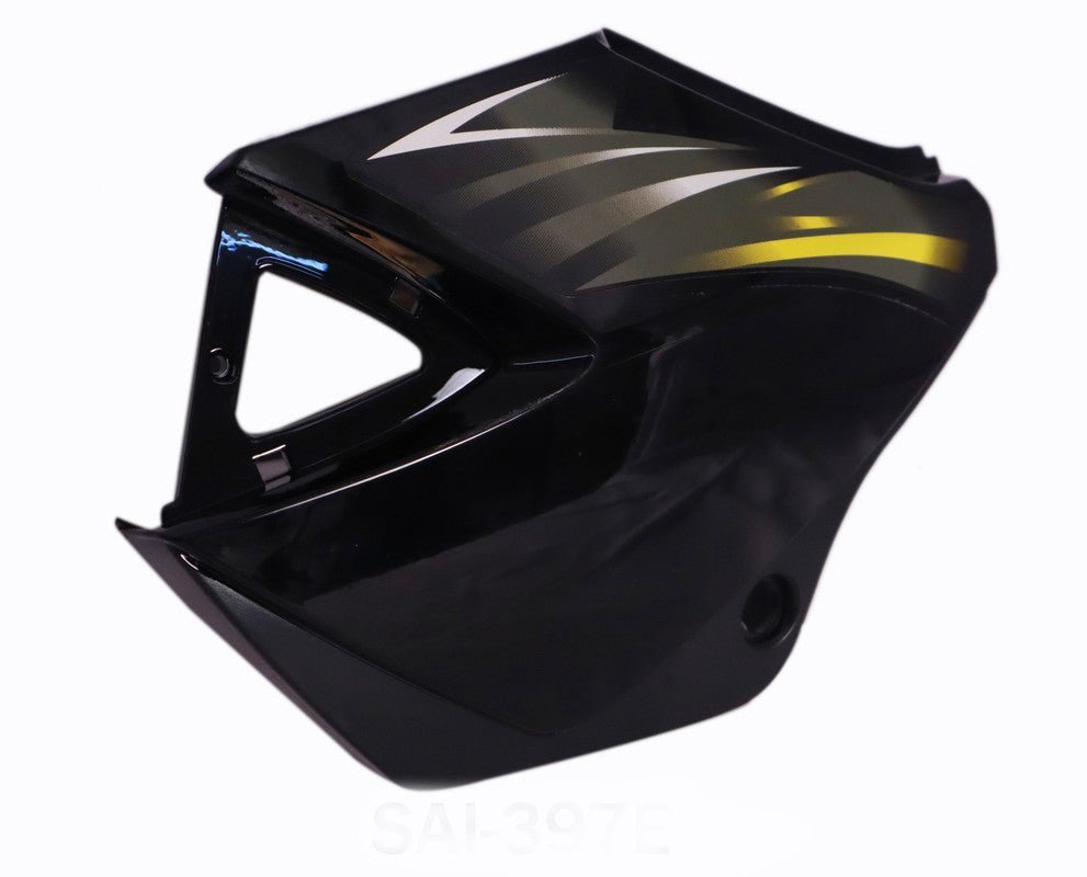 Side Panel / Side Cowl Set Fit For Tvs Starcvti 110 Cc New Model Black (green Sticker)