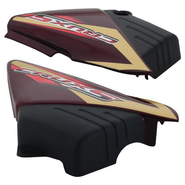 Side Panel / Side Cowl Set Fit For Yamaha Yamaha Crux Candy Maroon With Graphic - Image 2