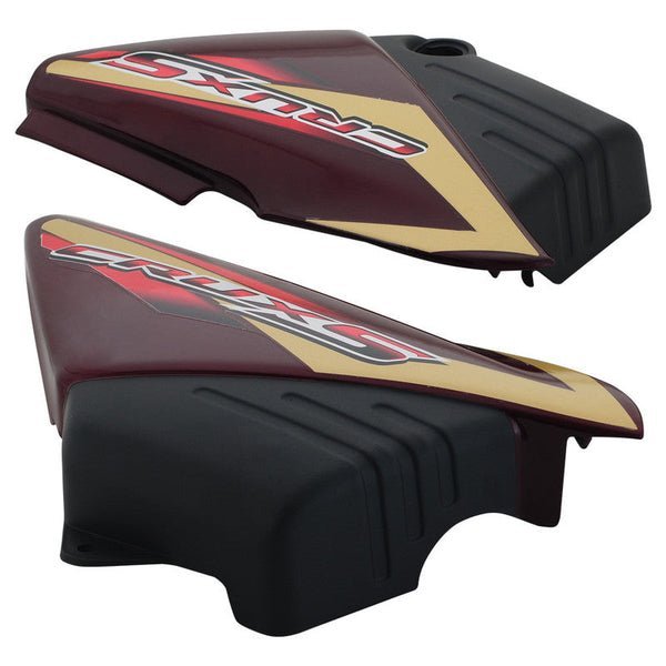 Side Panel / Side Cowl Set Fit For Yamaha Yamaha Crux Candy Maroon With Graphic - Image 3