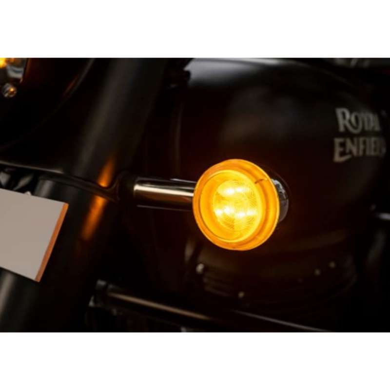 Silver LED Indicators For Royal Enfield Classic 350 | All New Bullet 350 | Accessories