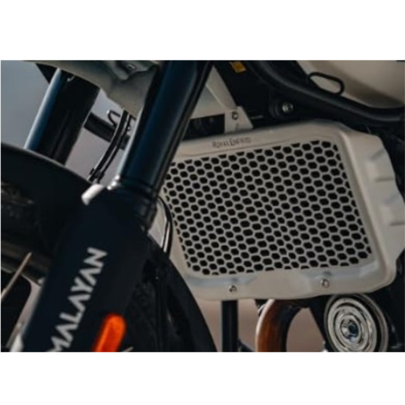 Silver Radiator Guard For Royal Enfield Guerrilla 450 | New Himalayan | Accessories