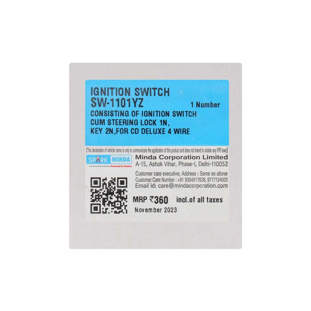 Spark Minda Ignition Switch For Cd Deluxe - Image 3