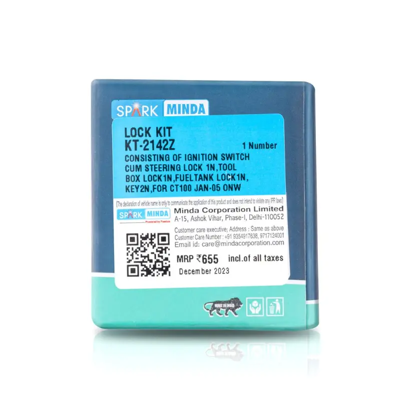 Spark Minda Lock Kit Set Of 3 For Ct 100 - Image 3