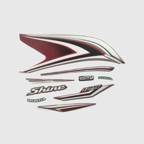 Honda Stckr Set Shine 125 E20 Red Tank